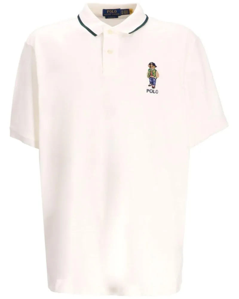 Ralph Lauren Poloshirt mit Teddy - Weiß Weiß