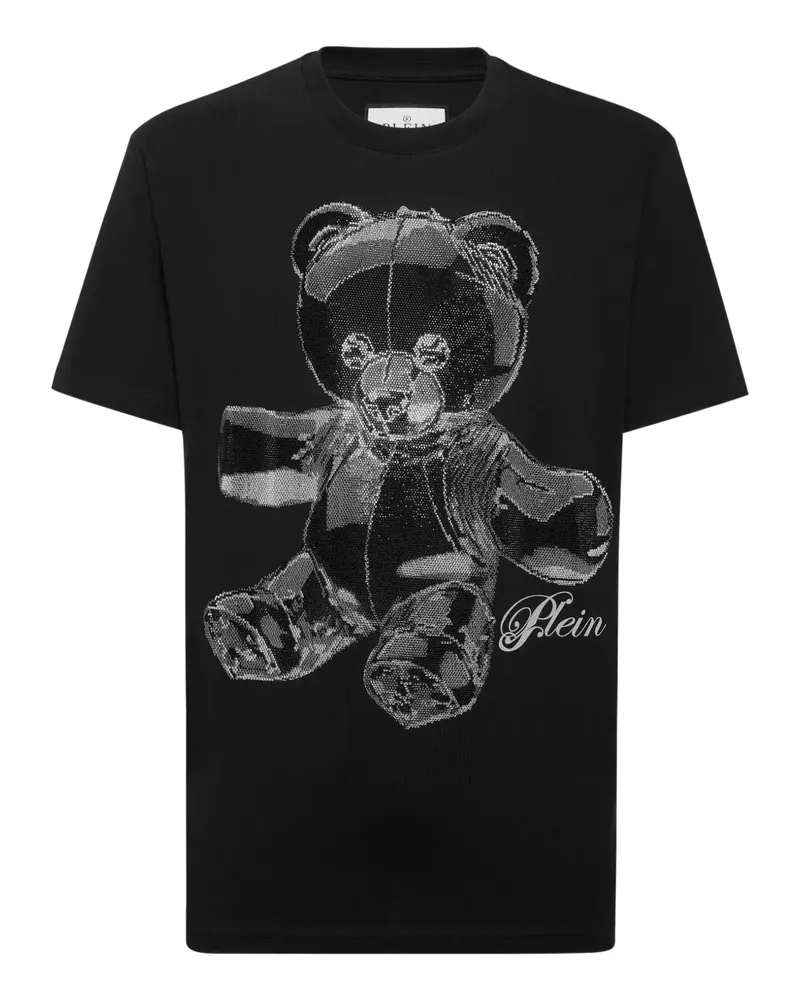 Philipp Plein T-Shirt mit Teddy-Motiv - Schwarz Schwarz