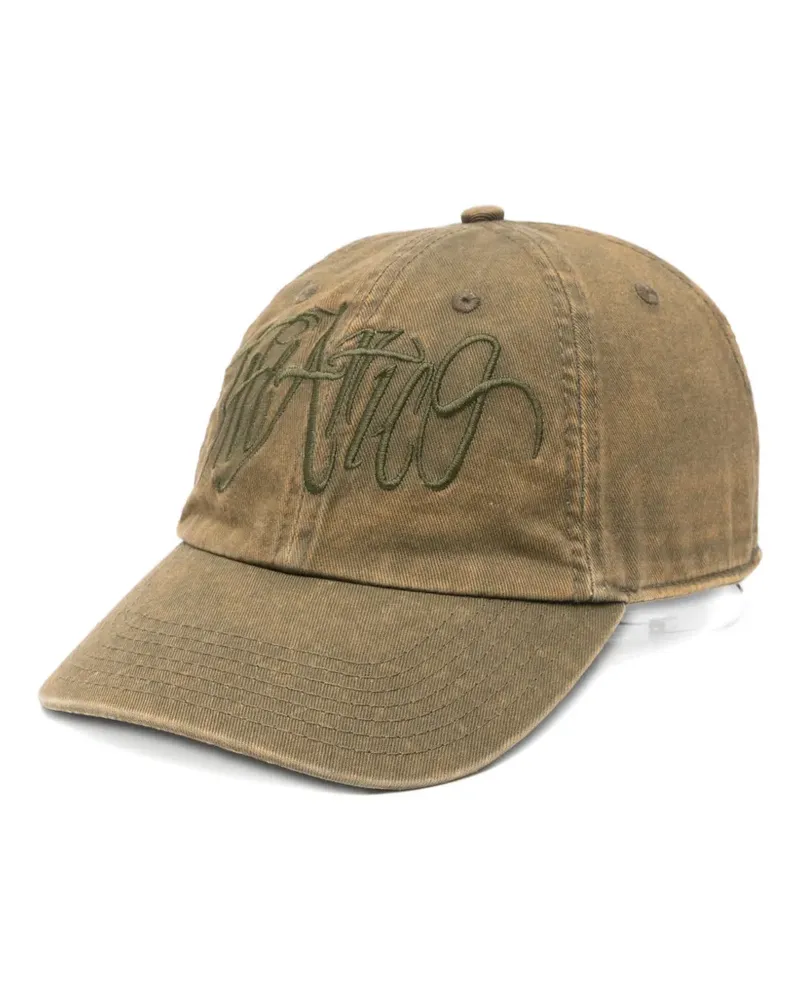 ATTICO logo-embroidered baseball cap - Grün Grün