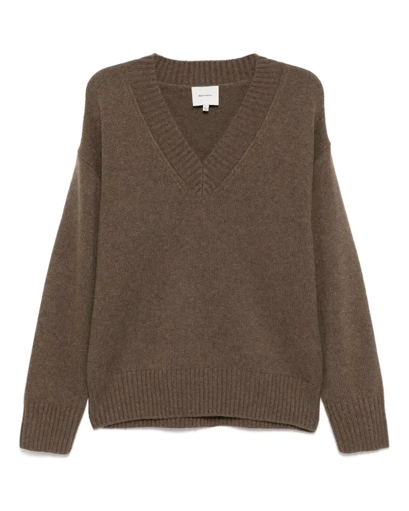 Reformation Jadey Pullover - Braun Braun