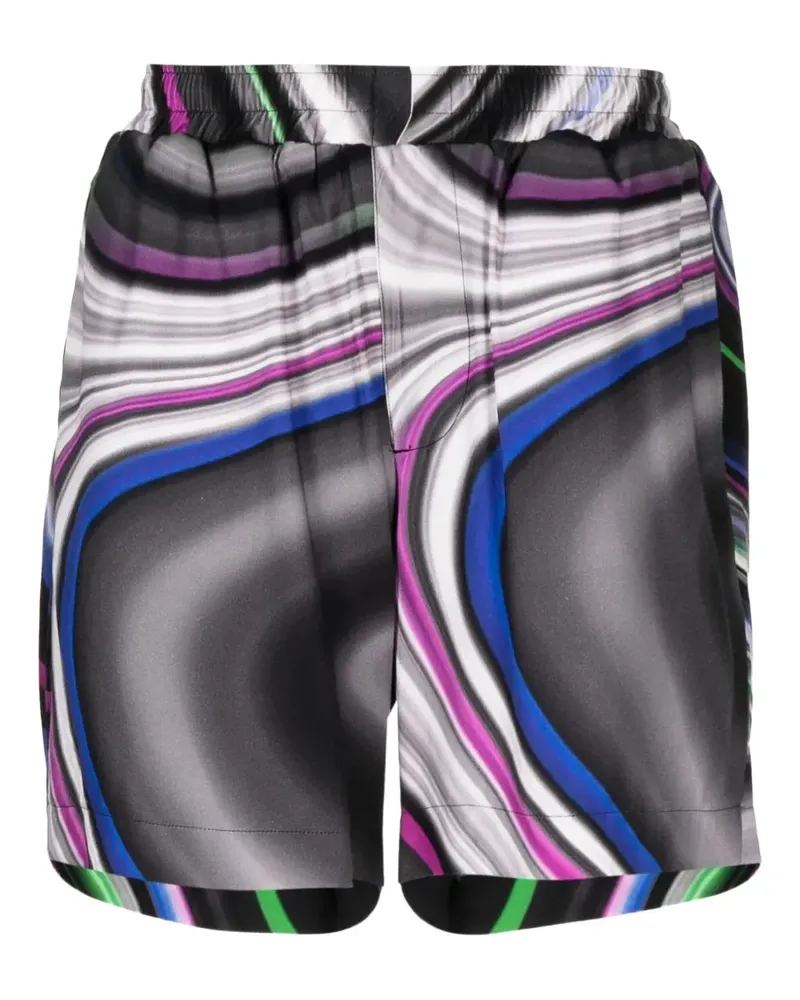 LIMITATO Shorts mit Wirbel-Print - Schwarz Schwarz
