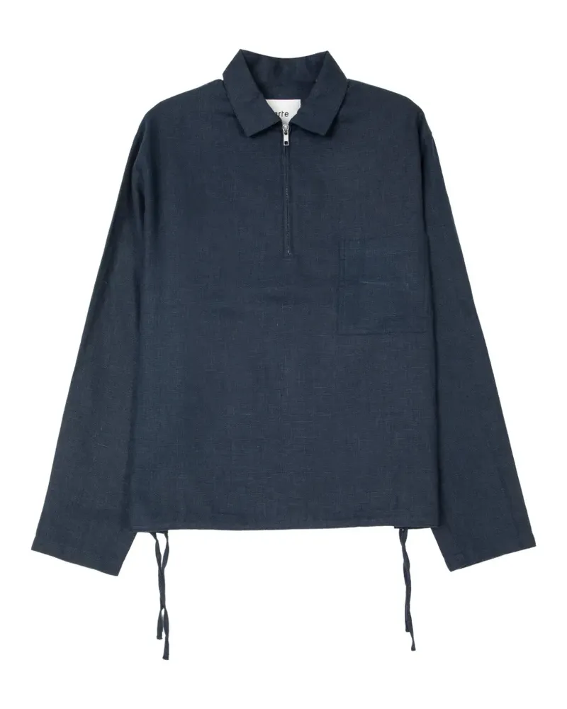 Arte Antwerp zipped sweater - Blau Blau