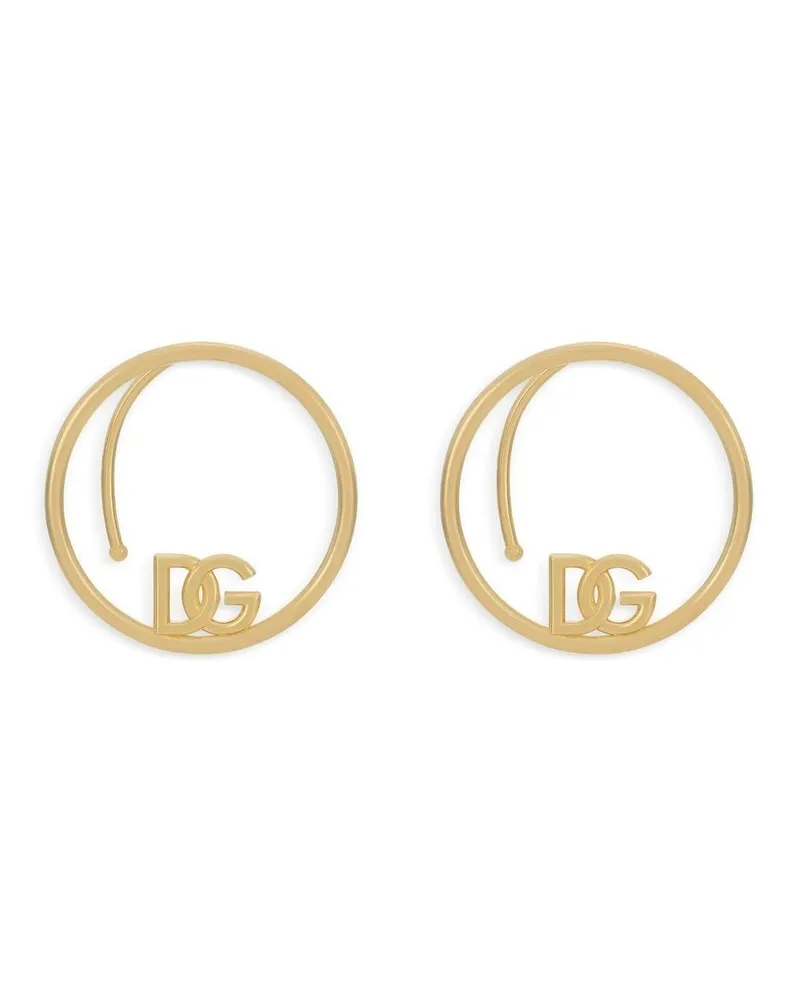 Dolce & Gabbana Creolen mit DG - Gold Gold
