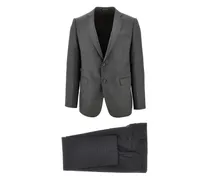 M Line' patterned suit - Grau