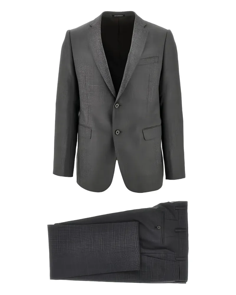 Emporio Armani M Line' patterned suit - Grau Grau