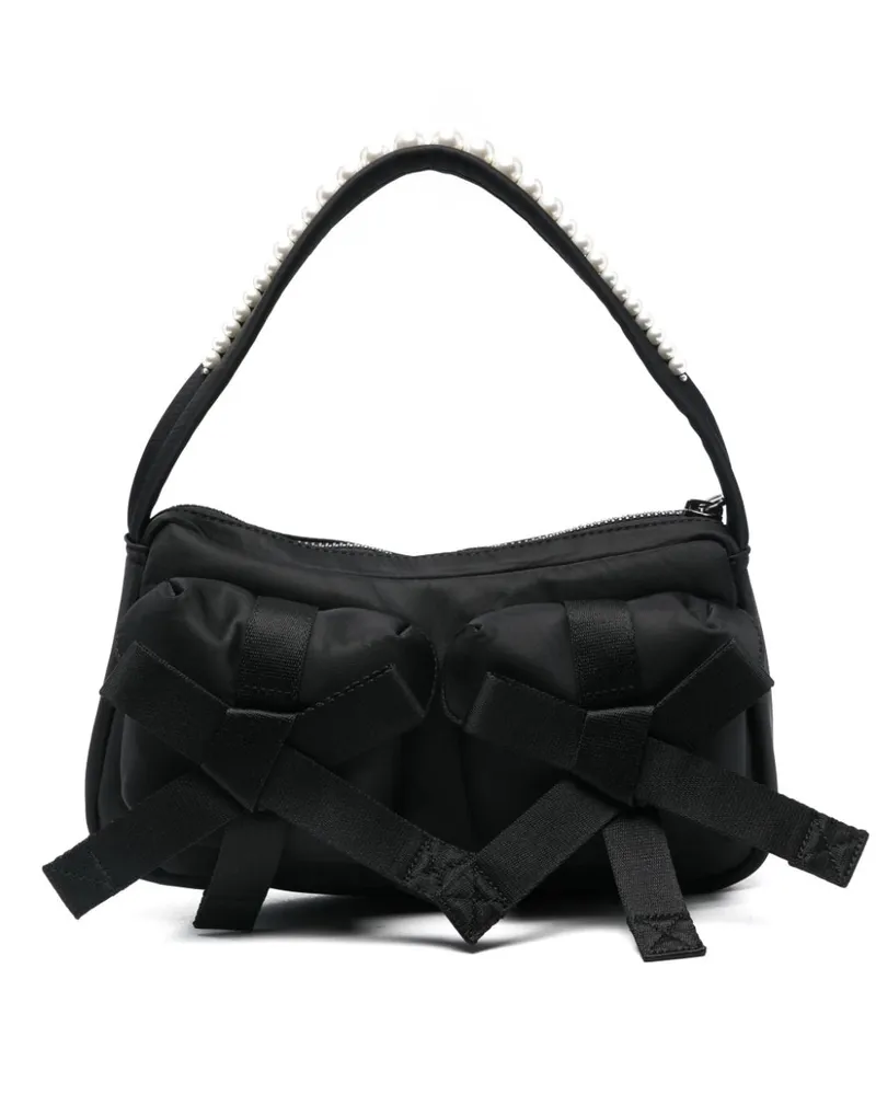 Simone Rocha Classic Bow Schultertasche - Schwarz Schwarz