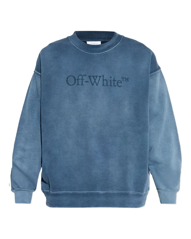 OFF-WHITE Sweatshirt mit Logo - Blau Blau