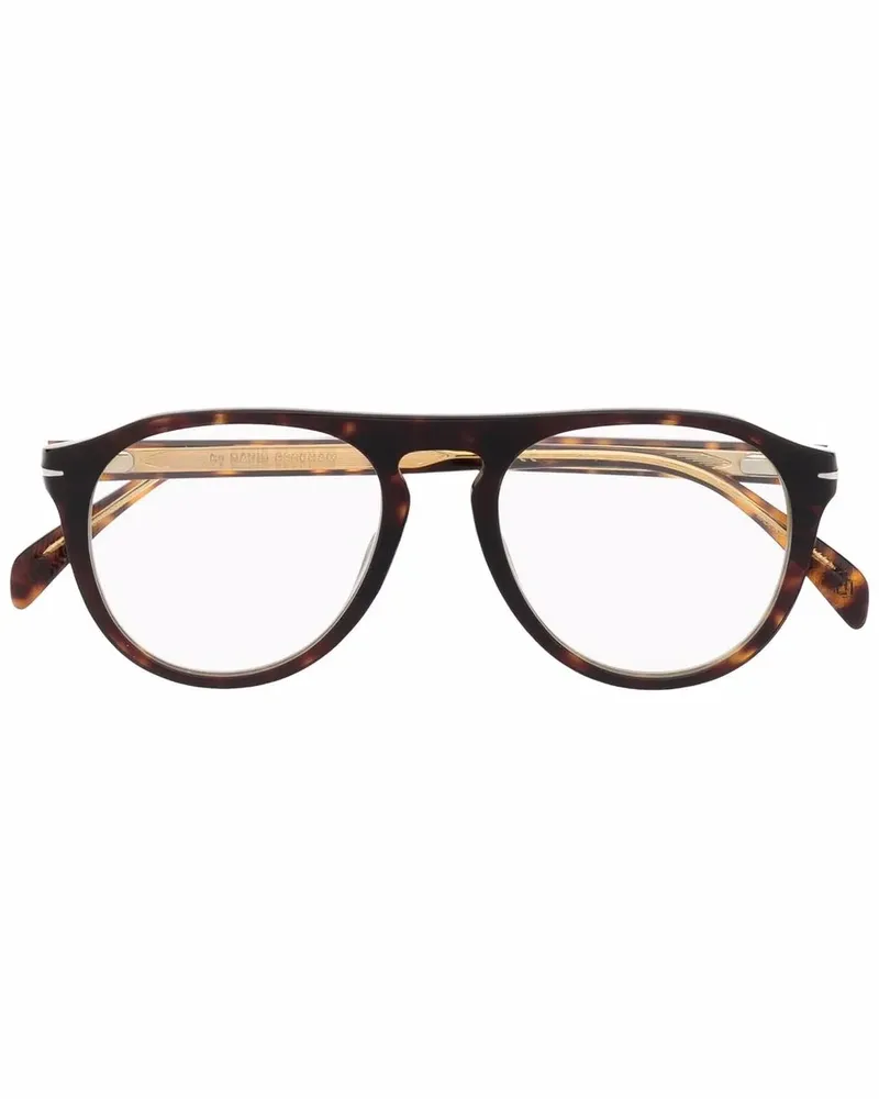 EYEWEAR by DAVID BECKHAM Getönte Pilotenbrille - Braun Braun