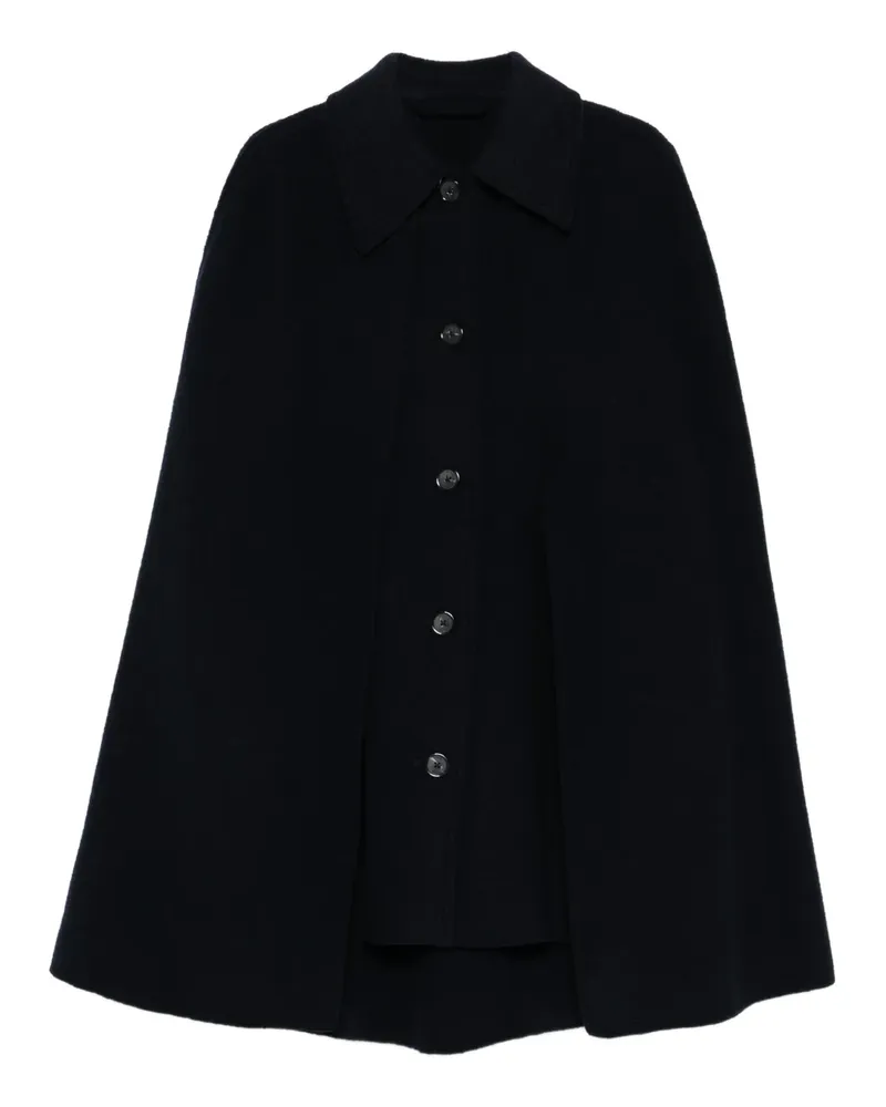 Totême buttoned cape coat - Blau Blau
