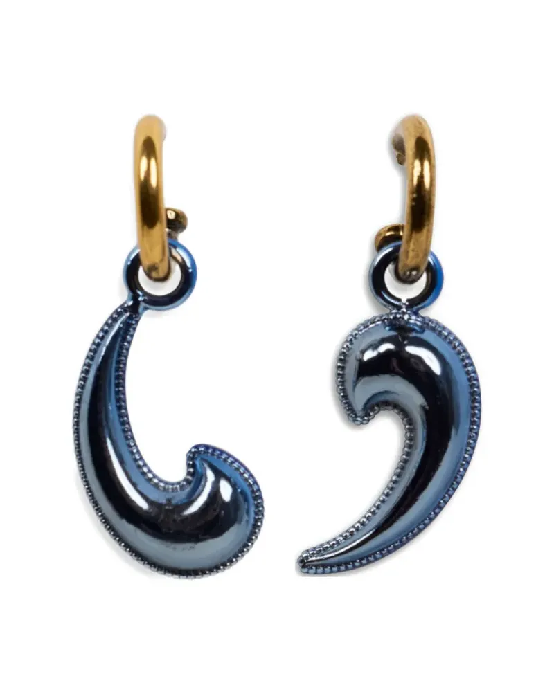 Etro metallic paisley earrings - Gold Gold