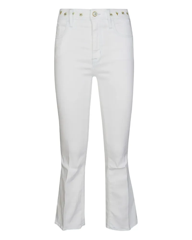 Jacob Cohën Victoria Jeans mit Blumenverzierung - Weiß Weiß