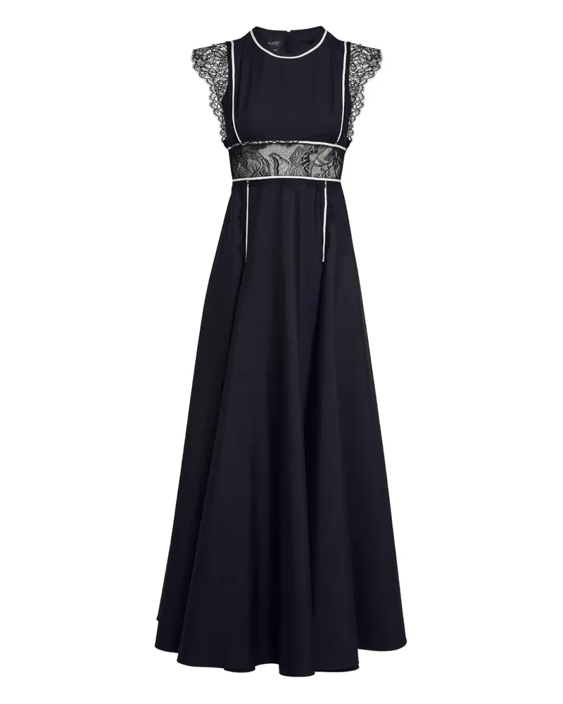 Giambattista Valli Kleid mit Spitzeneinsatz - Schwarz Schwarz