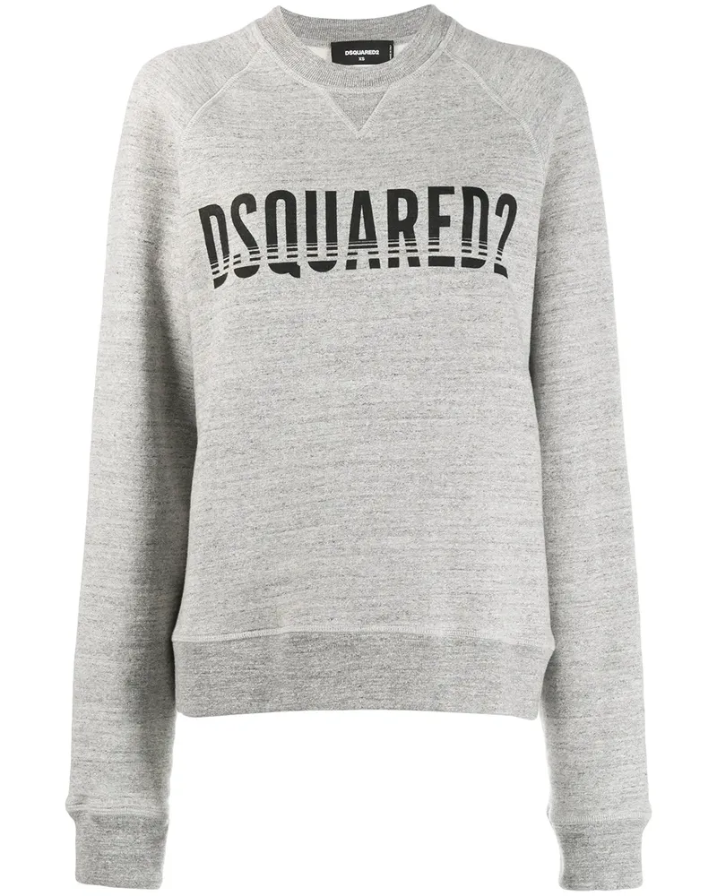 Dsquared2 Sweatshirt mit Logo-Print - Grau Grau