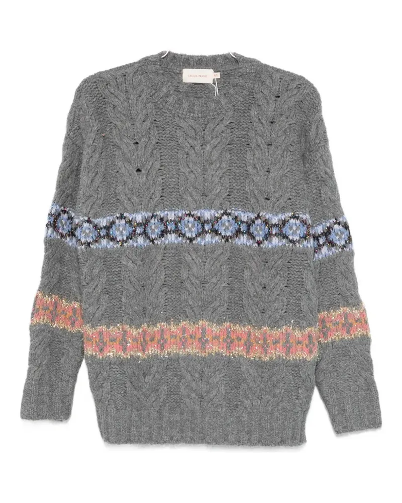 Cecilia Prado Camila patterned sweater - Grau Grau