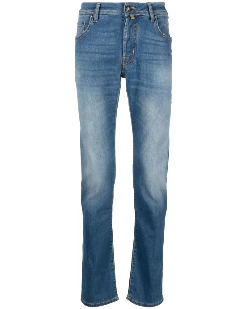 Jacob Cohën Ausgeblichene Straight-Leg-Jeans - Blau Blau