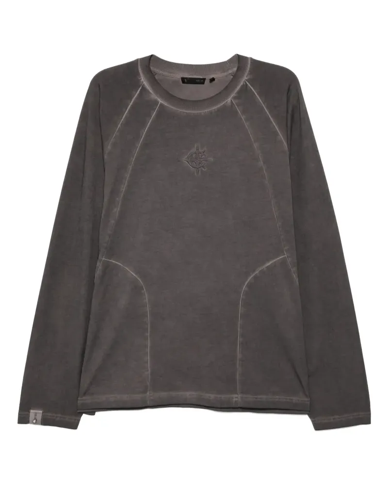 FIVE CM T-Shirt mit Logo-Stickerei - Grau Grau