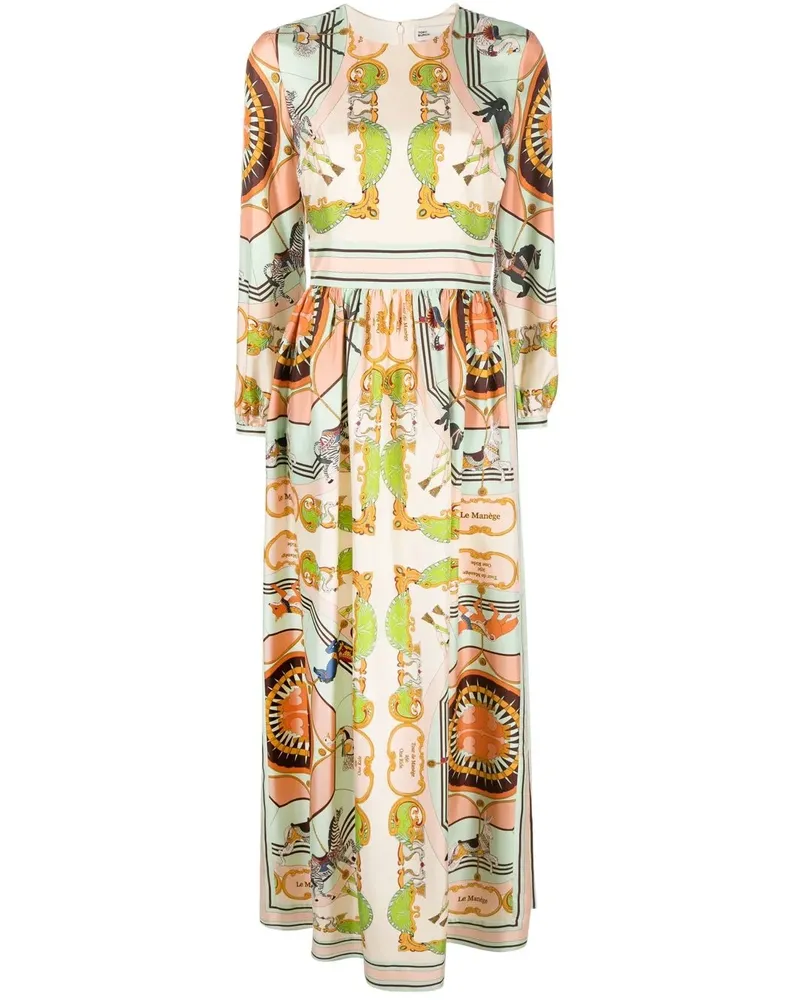 Tory Burch Kleid mit Print - Nude Nude