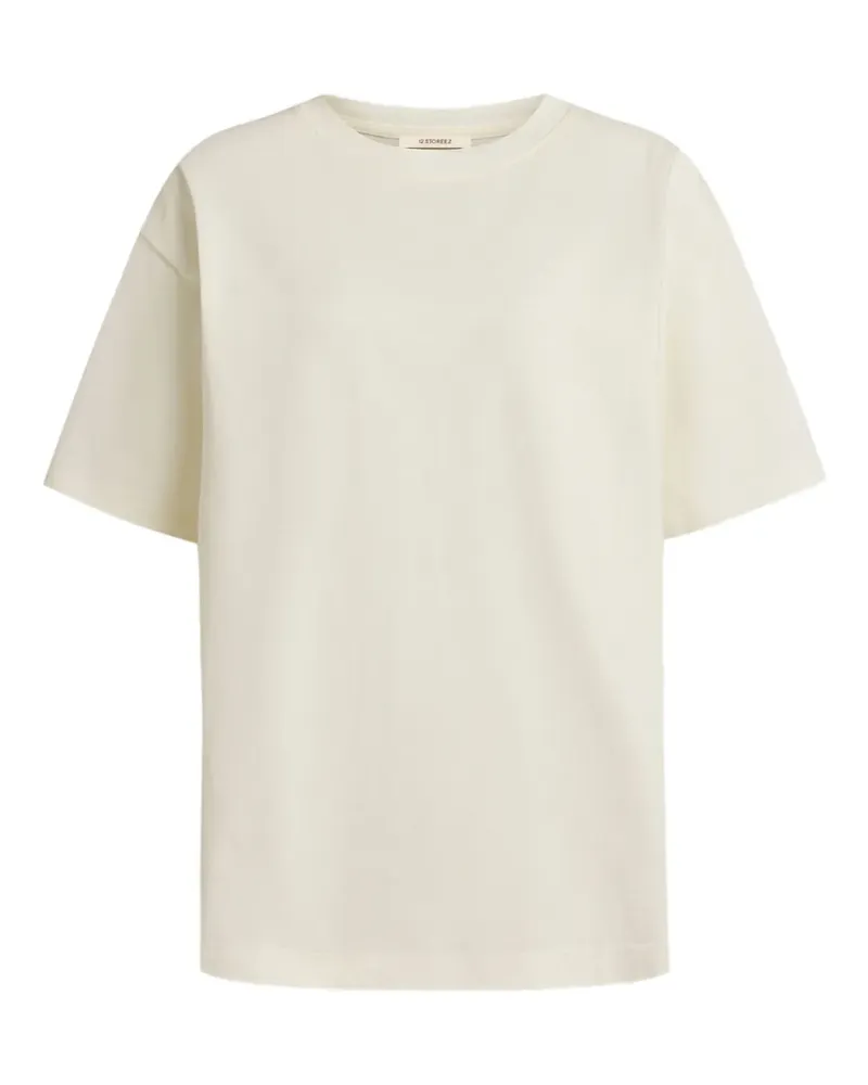 12 STOREEZ T-Shirt mit Rundhalsausschnitt - Weiß Weiß