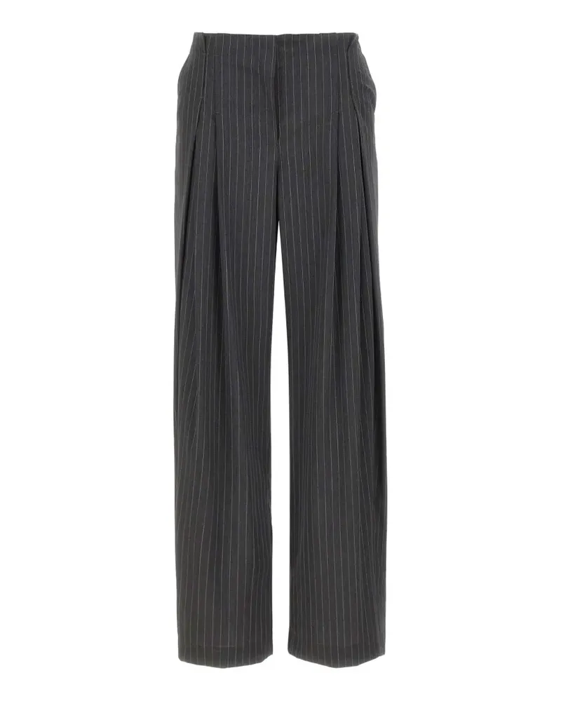IRO Kalie pinstripe-pattern pleated trousers - Grau Grau