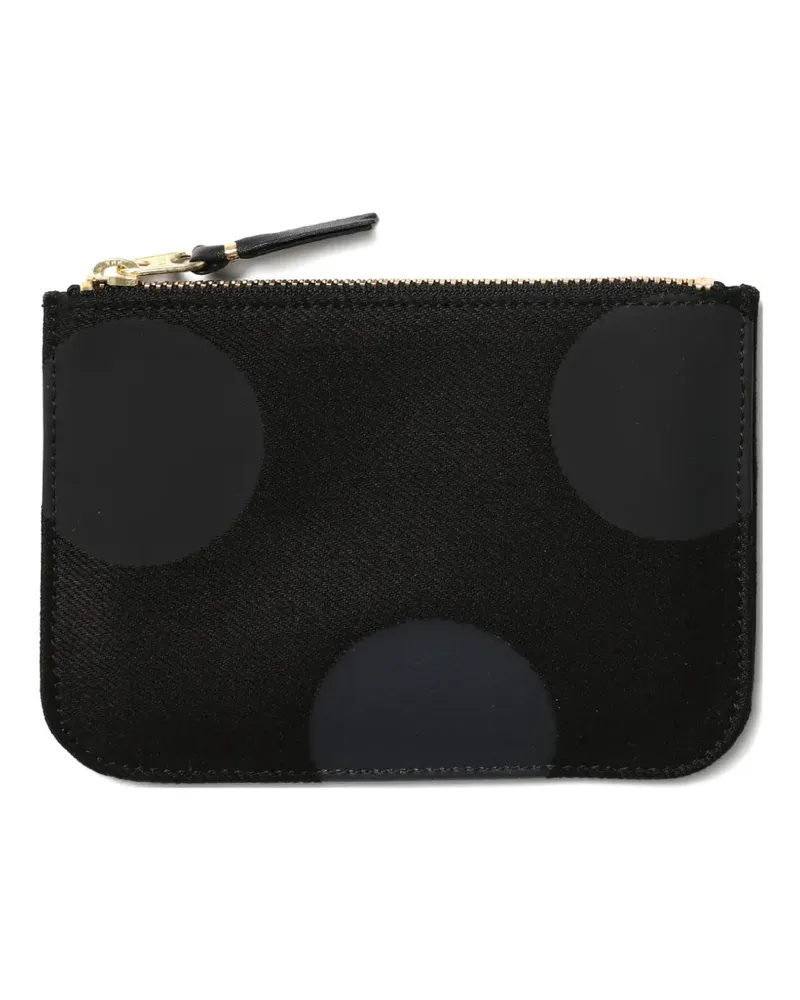 Comme des Garçons polka-dot wallet - Schwarz Schwarz