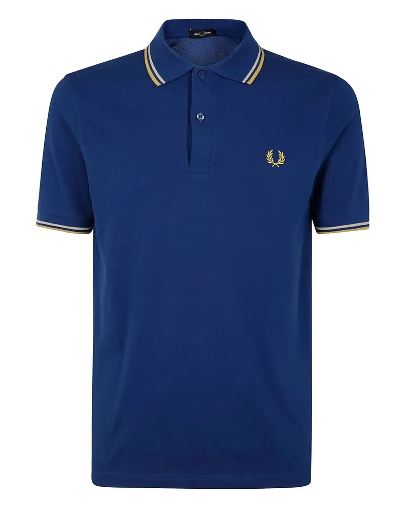 Fred Perry Poloshirt mit Logo-Stickerei - Blau Blau