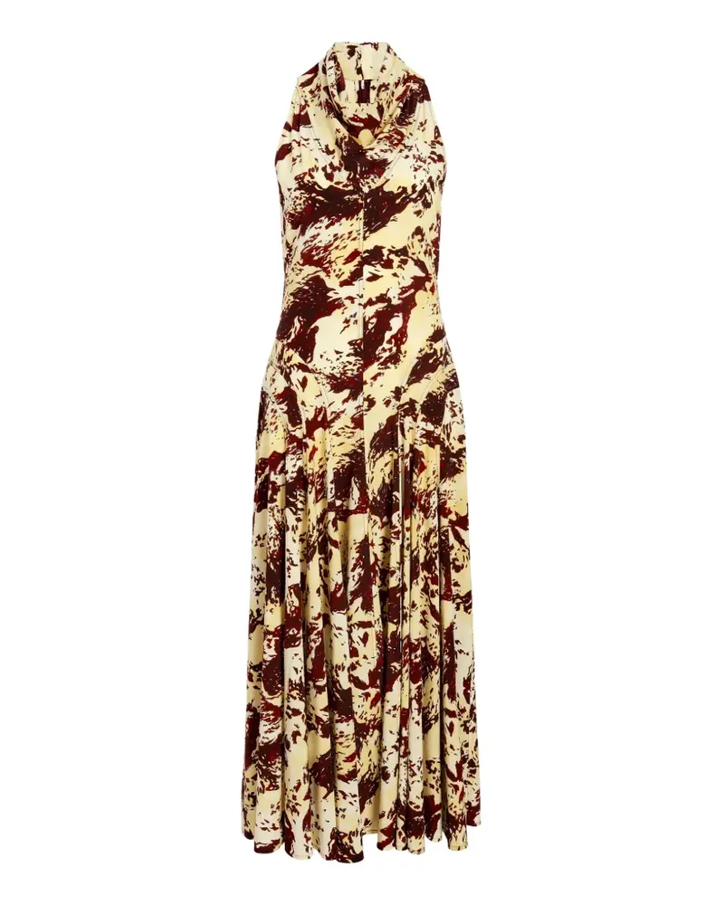 Proenza Schouler Adelide Midikleid mit Print - Nude Nude