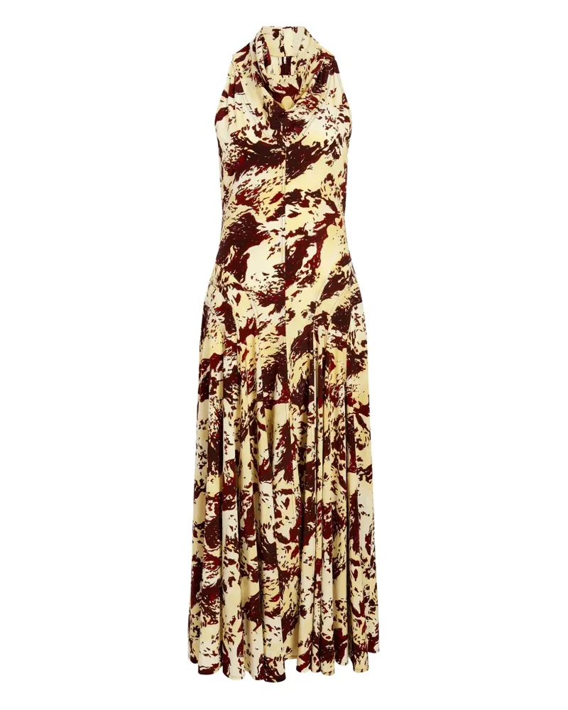 Proenza Schouler Adelide Midikleid mit Print - Nude Nude