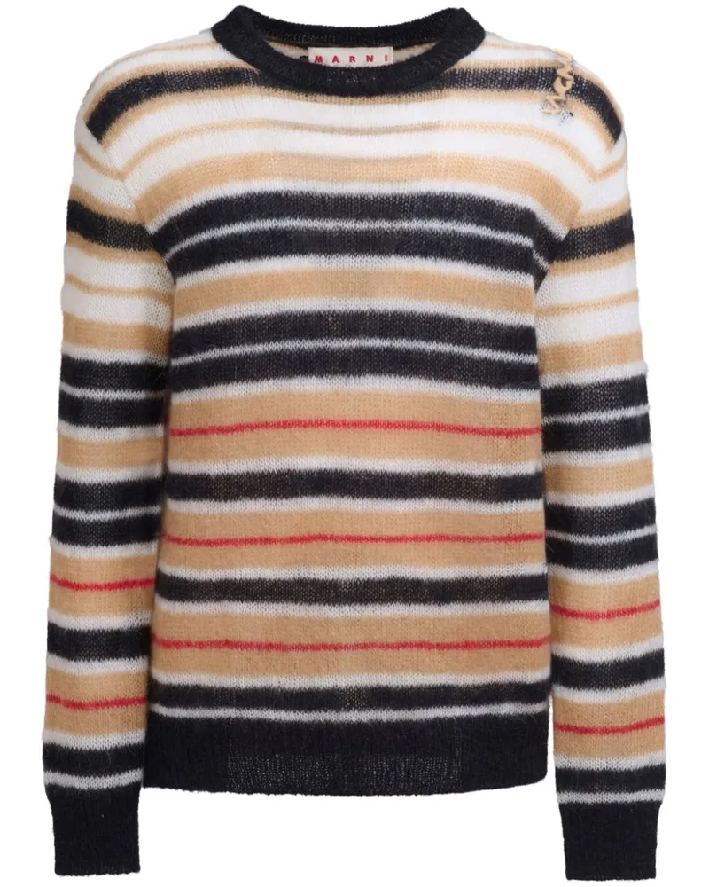 Marni Gestreifter Pullover - Nude Nude