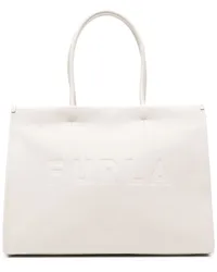 Furla Handtasche mit Logo-Prägung Nude