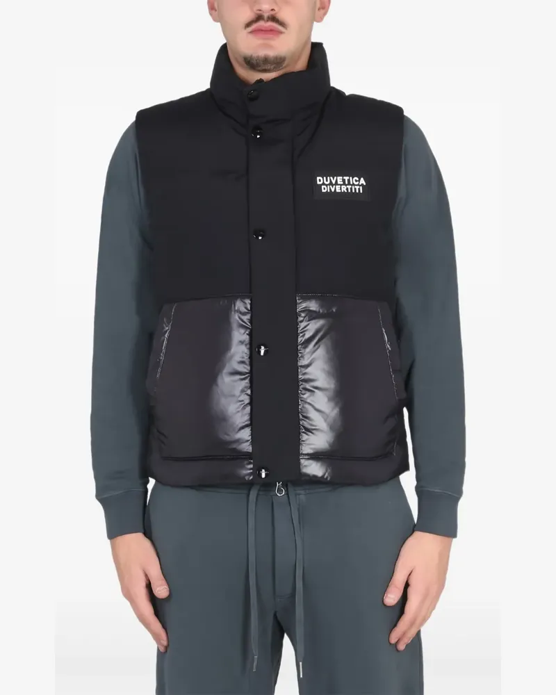 Duvetica snap-button gilet - Schwarz Schwarz