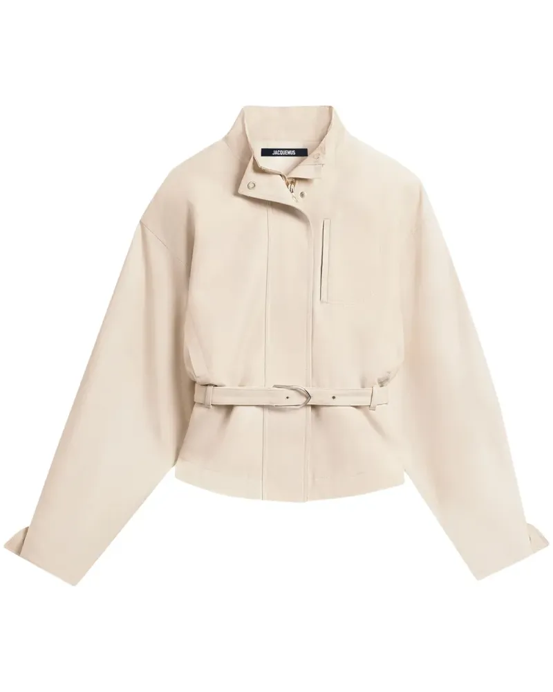 Jacquemus Jacke mit Gürtel - Nude Nude
