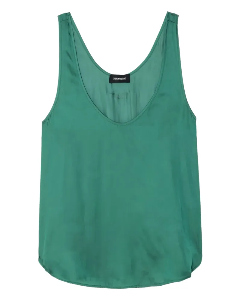 Zadig & Voltaire Top mit Satin-Effekt - Grün Grün