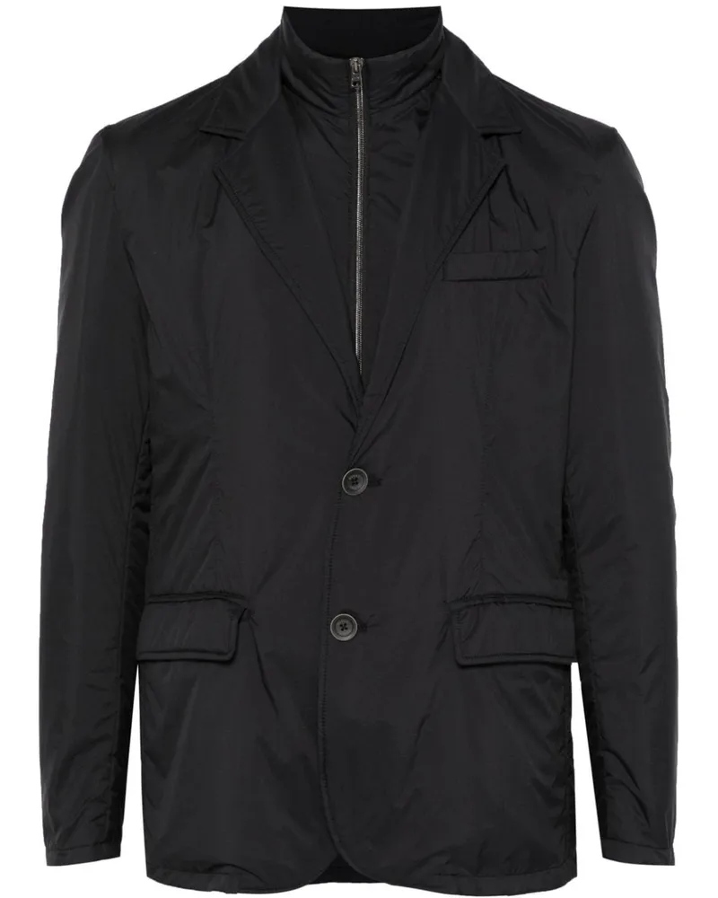 Herno Jacke mit Logo-Schild - Schwarz Schwarz