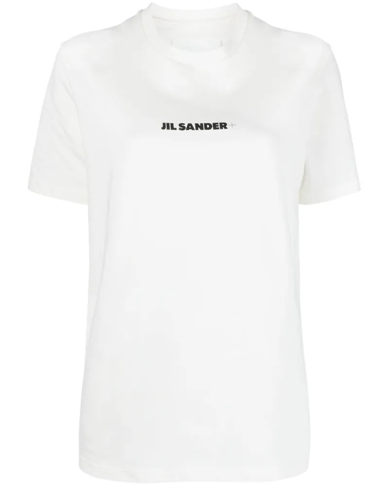 Jil Sander T-Shirt mit Logo-Print - Weiß Weiß