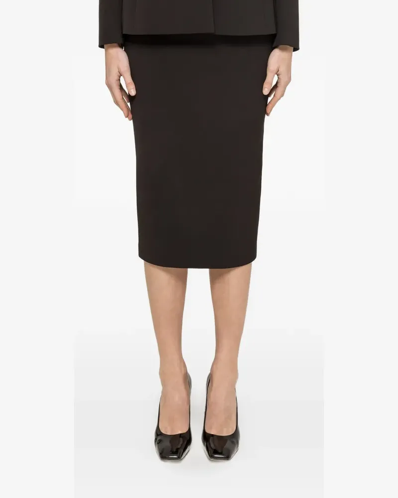 NISSA Midirock mit hohem Bund - Schwarz Schwarz