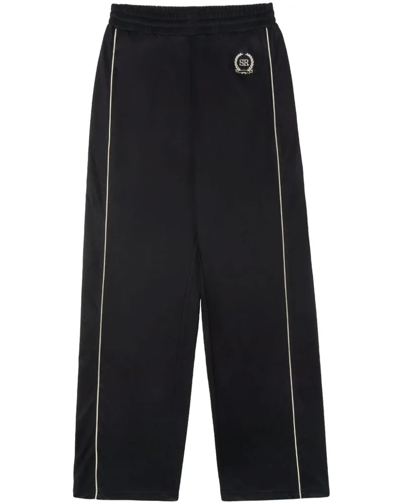 SPORTY & RICH Golf Jogginghose mit Logo-Stickerei Schwarz