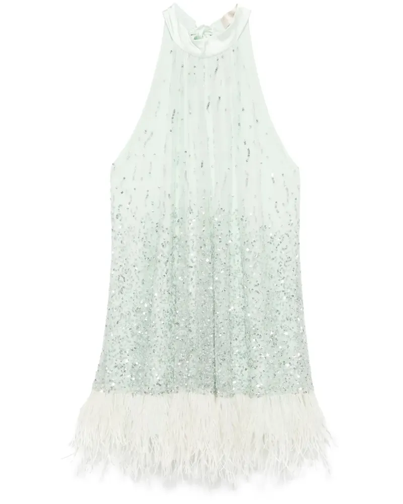 Alice + Olivia Erna Minikleid - Grün Grün