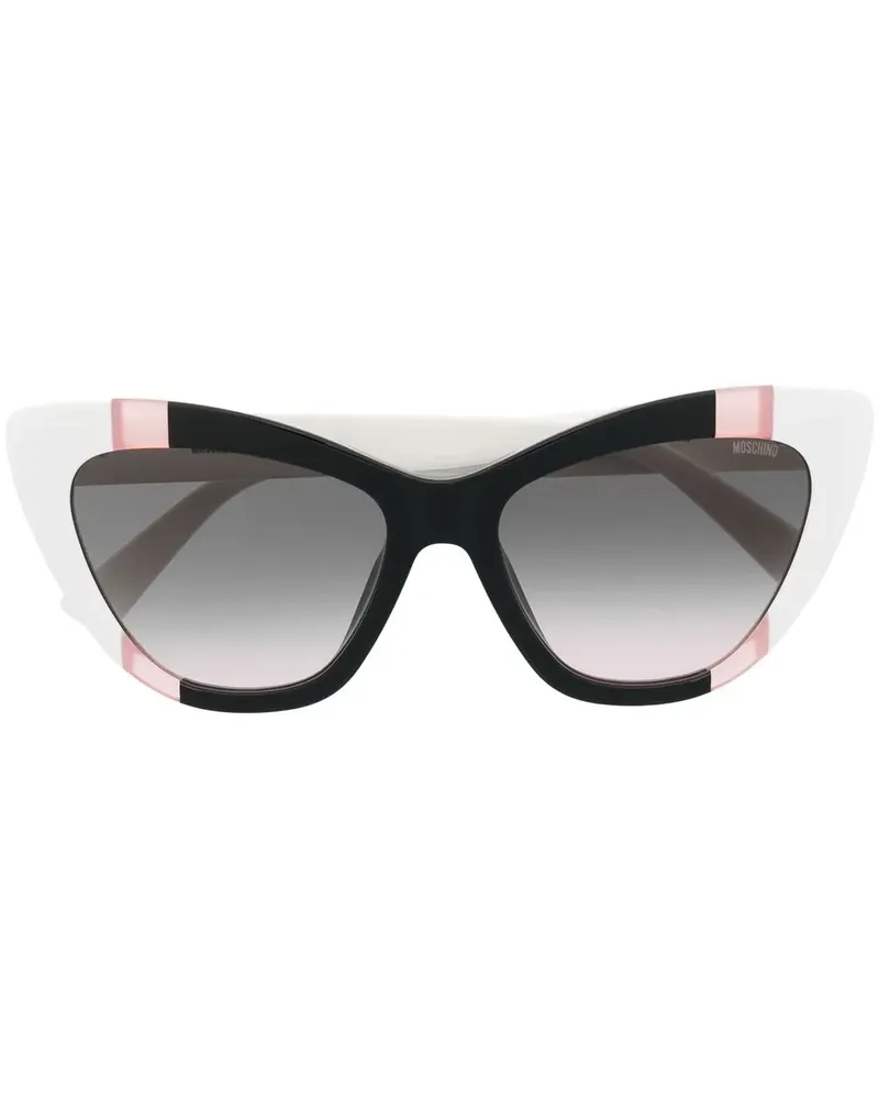 Moschino Cat-Eye-Sonnenbrille - Weiß Weiß