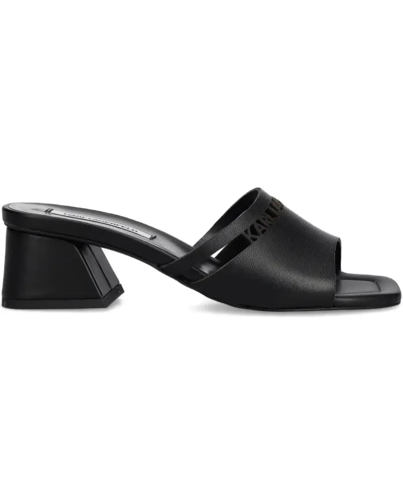 Karl Lagerfeld Sandalen mit Blockabsatz - Schwarz Schwarz