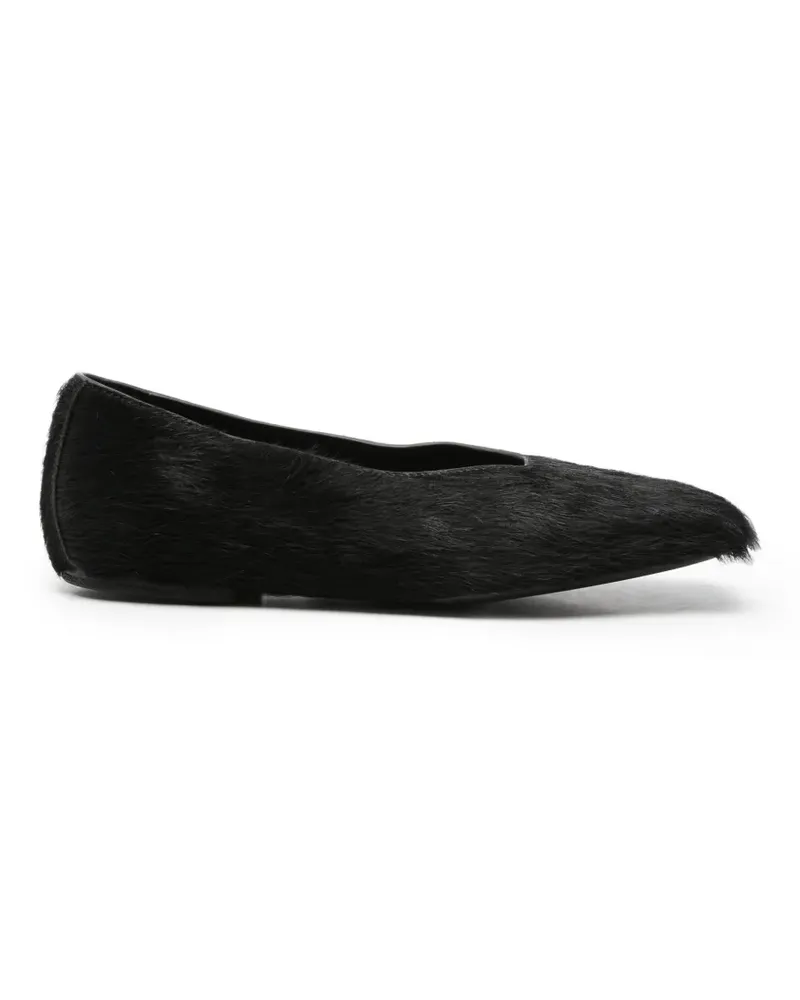 Rick Owens square-toe ballet flats - Schwarz Schwarz