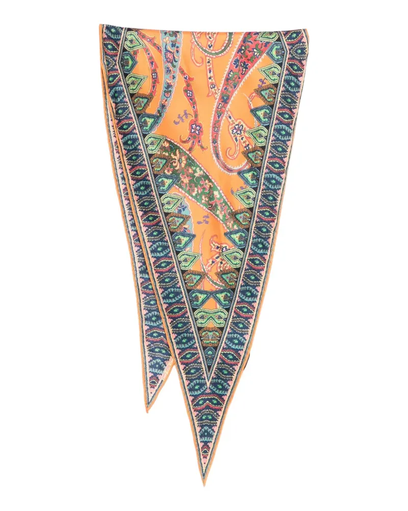 Etro Schal mit Paisleymuster - Orange Orange
