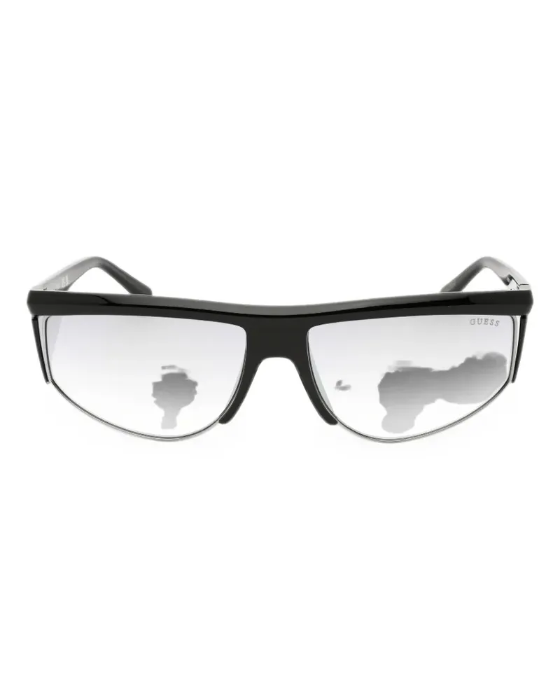 Guess oval-frame mirrored sunglasses - Schwarz Schwarz