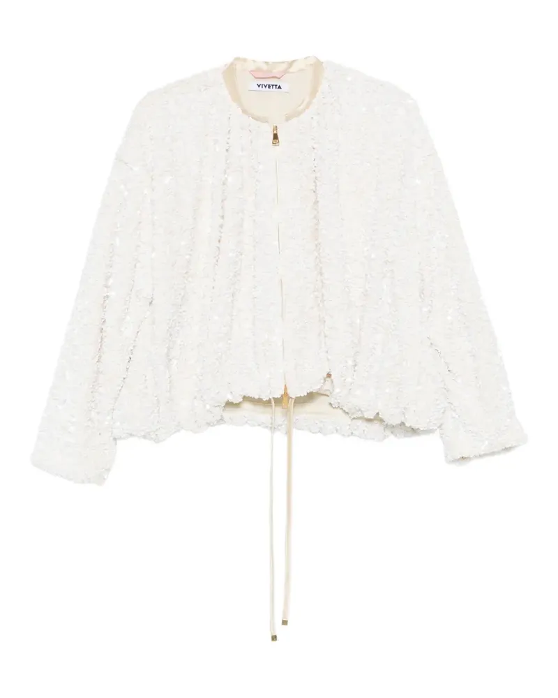 Vivetta sequin zip jacket - Weiß Weiß