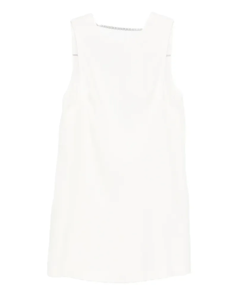 Patrizia Pepe chain-detail mini dress - Weiß Weiß