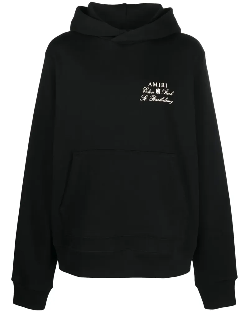 Amiri Hoodie mit Logo-Print - Schwarz Schwarz
