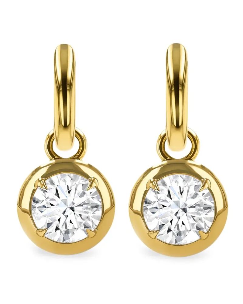 Pragnell 18kt Skimming Stone Gelbgold-Hängeohrringe mit Diamanten Gold