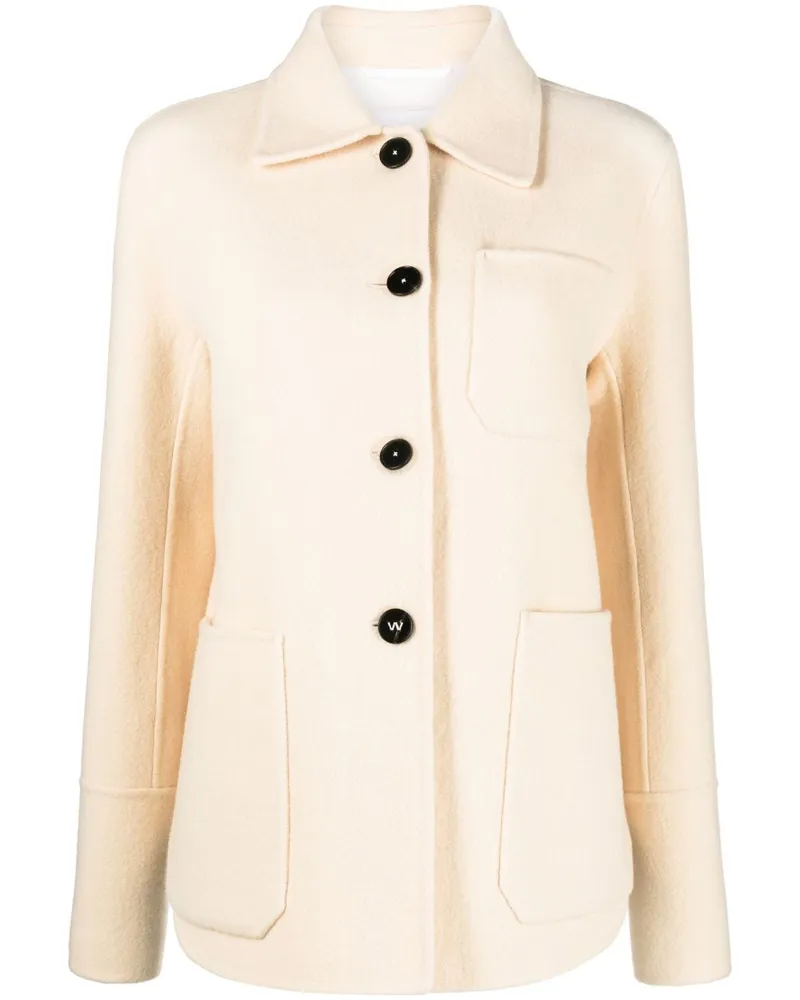 Jil Sander Geknöpfte Hemdjacke - Nude Nude
