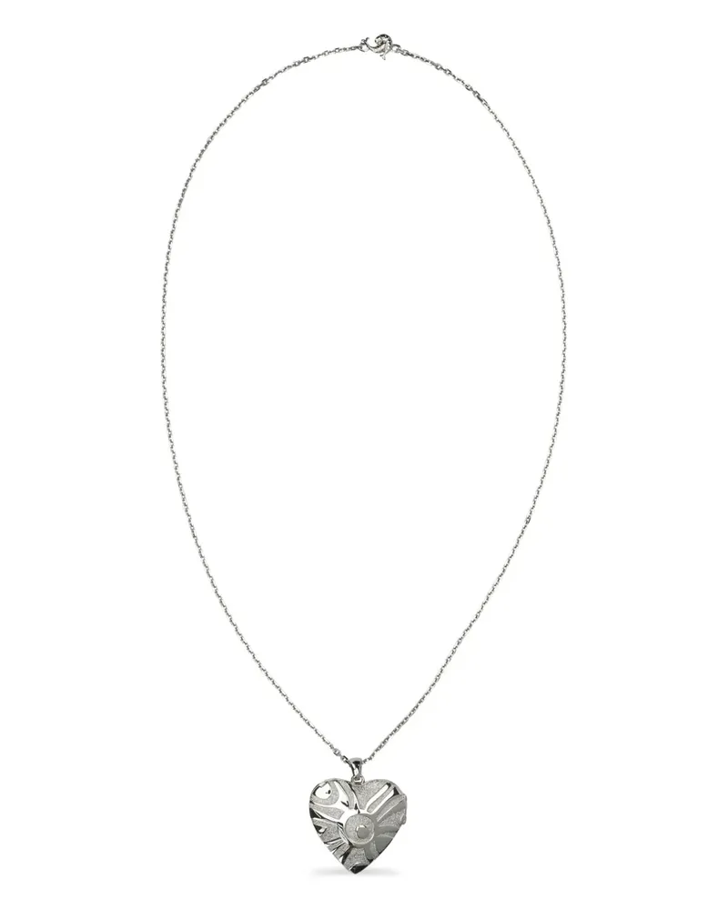 Emilio Pucci Halskette mit Herzanhänger - Silber Silber