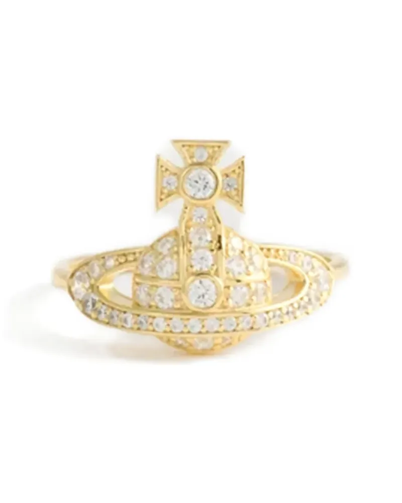 Vivienne Westwood Kleiner Pavé Orb Ring - Gold Gold