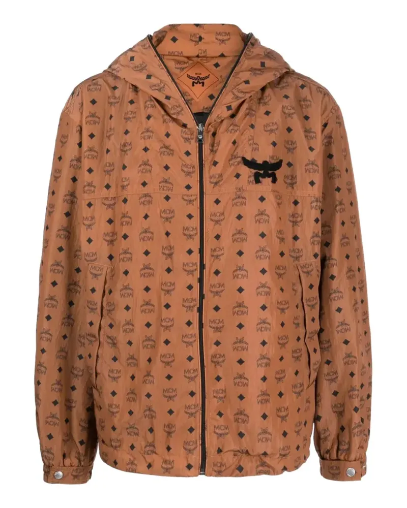 MCM Visetos hooded jacket - Braun Braun
